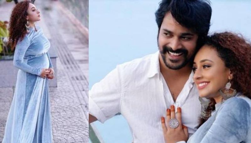 Srinish shared video with pregnant pearle