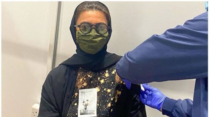 UAE minister Noura Al Kaabi takes coronavirus vaccine UAE minister Noura Al Kaabi takes coronavirus vaccine