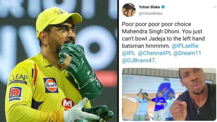 IPL 2020 Sprinter Yohan Blake criticises MS Dhoni for last over decision IPL 2020 Sprinter Yohan Blake criticises MS Dhoni for last over decision