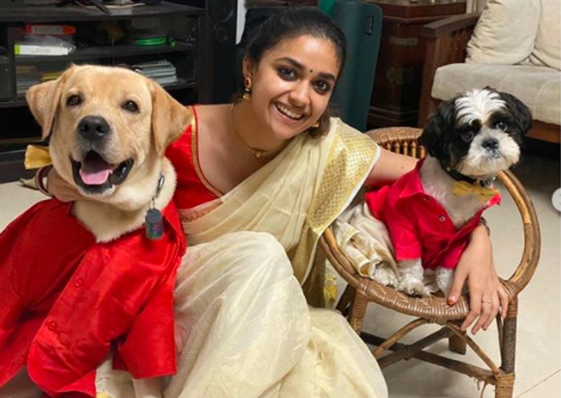 Happy birthday Keerthi suresh: south actress who love dogs so much dpl