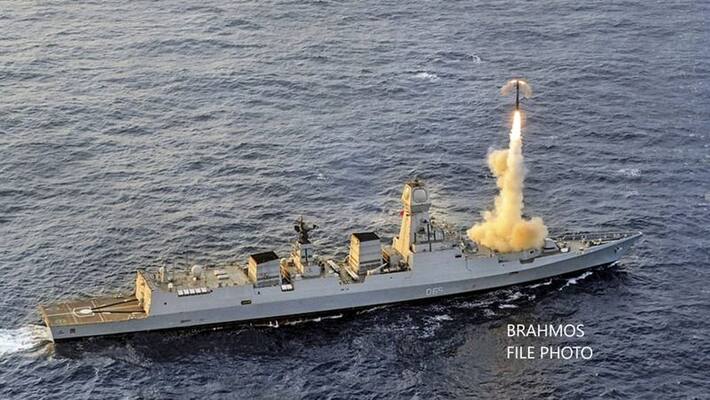 BrahMos test-fired from INS Chennai, hits target accurately-vpn BrahMos test-fired from INS Chennai, hits target accurately-vpn