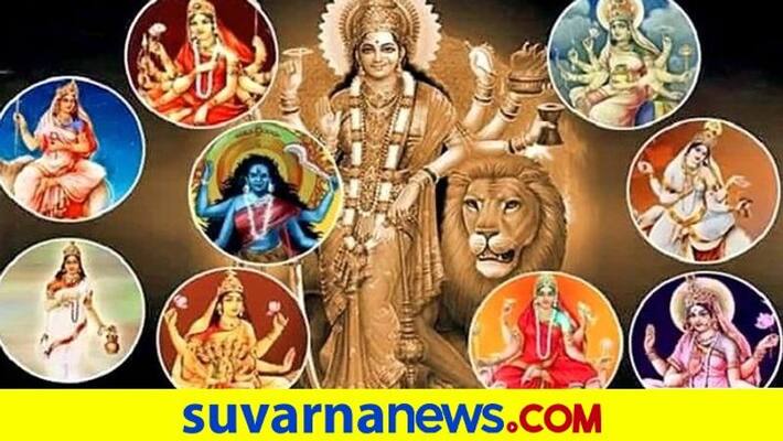 Nine different colors importance on Navarathri festival Nine different colors importance on Navarathri festival