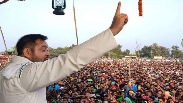 Tejashwi Yadav claims Nitish kumar ruined Bihar Every 2nd family going out of Bihar Tejashwi Yadav claims Nitish kumar ruined Bihar Every 2nd family going out of Bihar