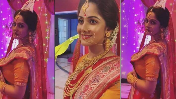 Bengali actress Trina Sahas bridal looks video goes viral on social media BRD Bengali actress Trina Sahas bridal looks video goes viral on social media BRD