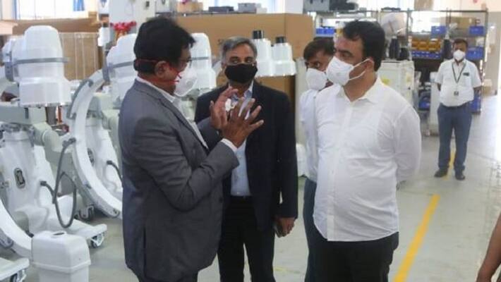 Dycm Ashwath Narayan Visits Skanray Technologies at Mysuru rbj Dycm Ashwath Narayan Visits Skanray Technologies at Mysuru rbj