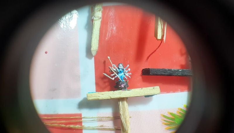 West Bengal: Man makes 3 mm idol of Goddess Durga in Raiganj-dbr