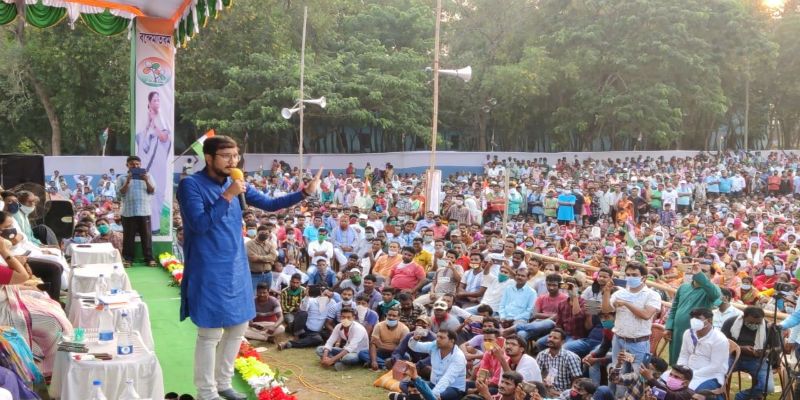 BJP leader join tmc present of minister Chadrima Bhattacharya at Jhargarm ASB
