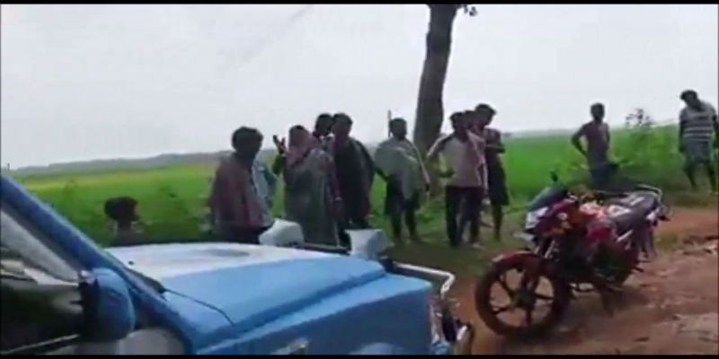 Poor road condition in Village, local people agitation in front of team PK at Midnapore ASB