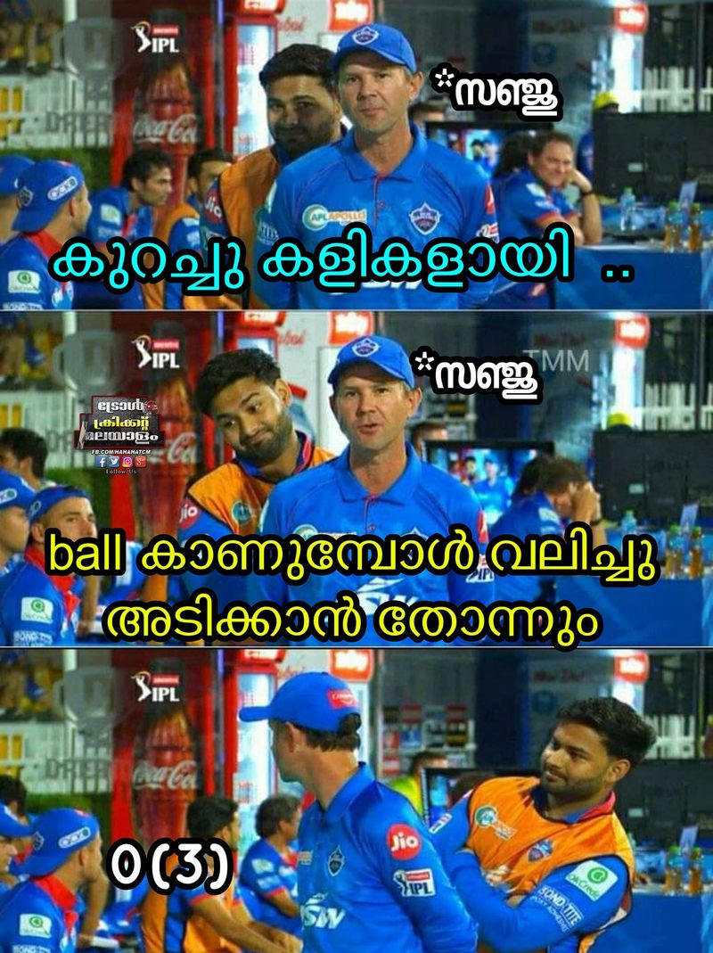 IPL 2020 Sanju Samson trolled in Social Media after another zero