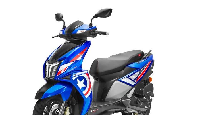 TVS Motor introduced a NTorq 125 Super Squad limited edition ckm TVS Motor introduced a NTorq 125 Super Squad limited edition ckm