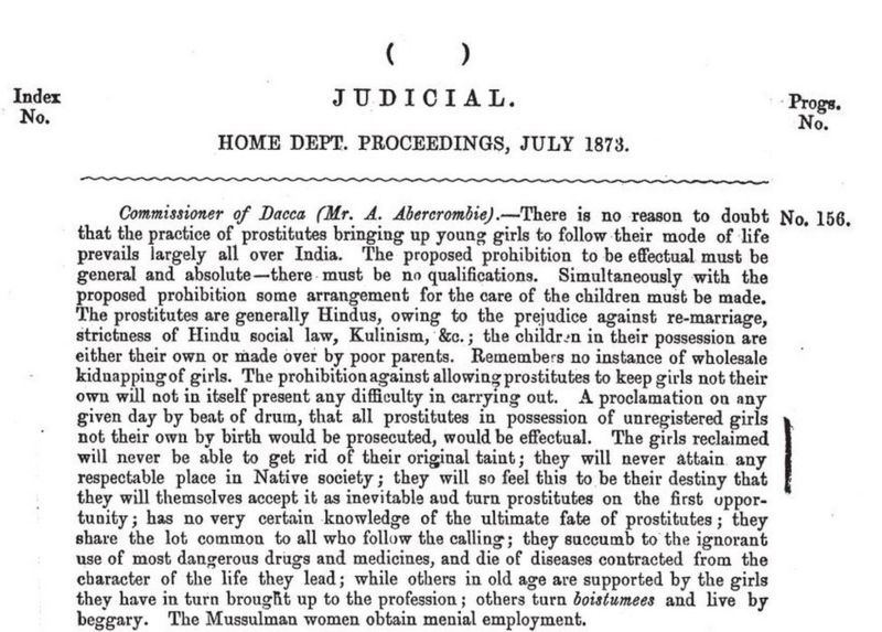 colonial act which forced indian women to test genitals twice in a month