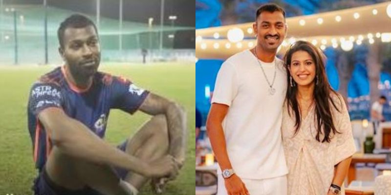 IPL 2020, Mumbai Indians cricketer Krunal Pandya having romance with his wife in UAE spb