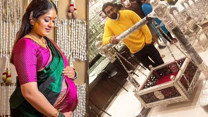 dhruv sarja bought a crib for his brother Chiranjeevi Sarja would be baby KPG dhruv sarja bought a crib for his brother Chiranjeevi Sarja would be baby KPG