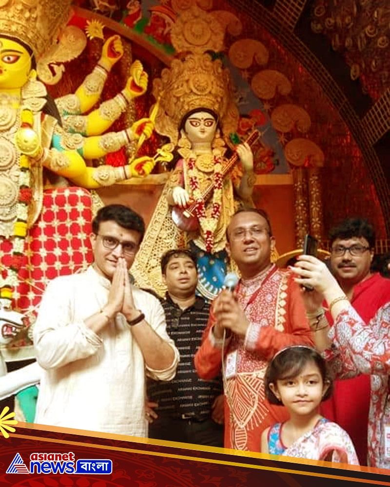 How Sourav Ganguly Celebrate Durga Puja, Here are the 12 best iamges spb