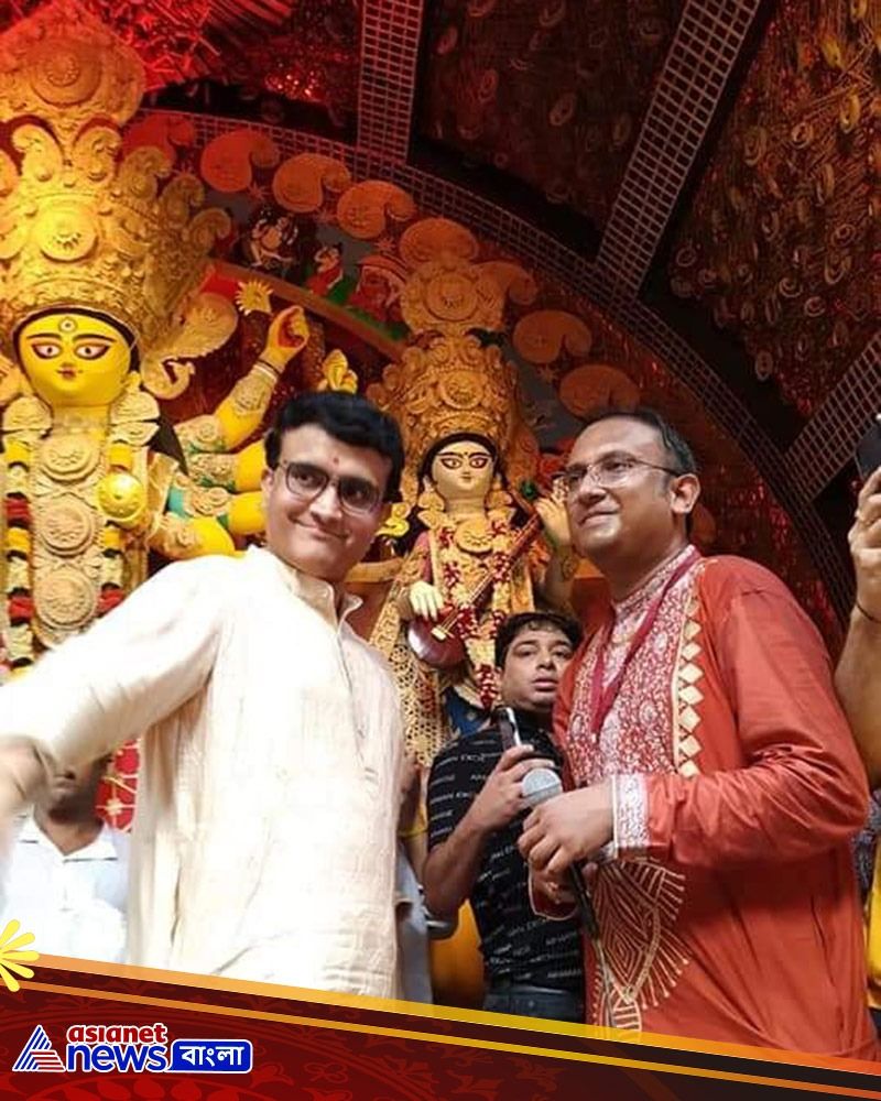 How Sourav Ganguly Celebrate Durga Puja, Here are the 12 best iamges spb
