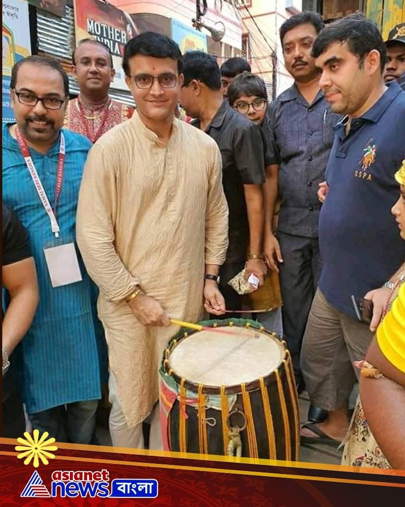 BCCI president Sourav Ganguly missing wife Dona ganguly and daughter Sana in Durga Puja 2021 spb
