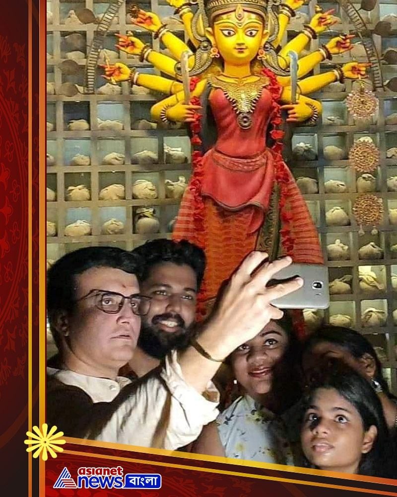 How Sourav Ganguly Celebrate Durga Puja, Here are the 12 best iamges spb