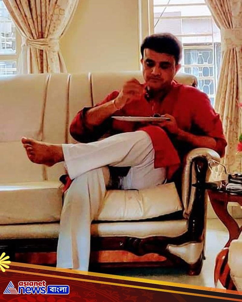BCCI president Sourav Ganguly missing wife Dona ganguly and daughter Sana in Durga Puja 2021 spb