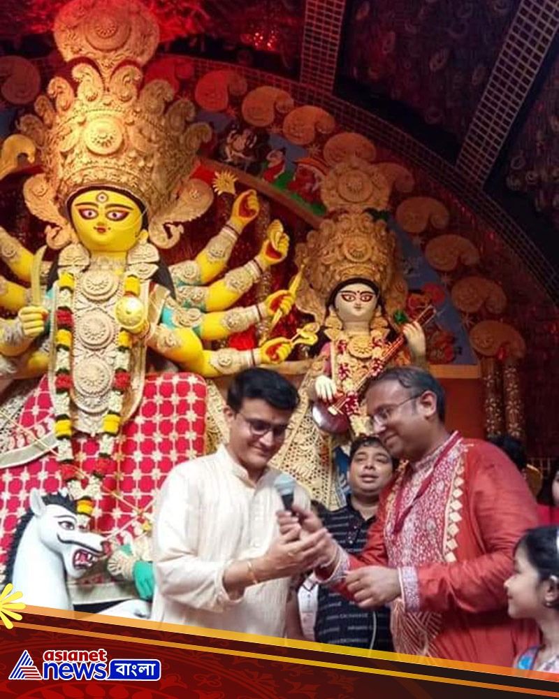 How Sourav Ganguly Celebrate Durga Puja, Here are the 12 best iamges spb