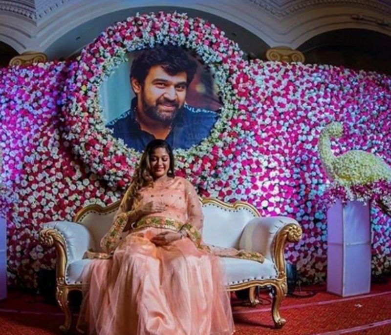 Dhruva Sarja gifts rs 10 lakh silver crib to Chiranjeevi and Meghna Raj child