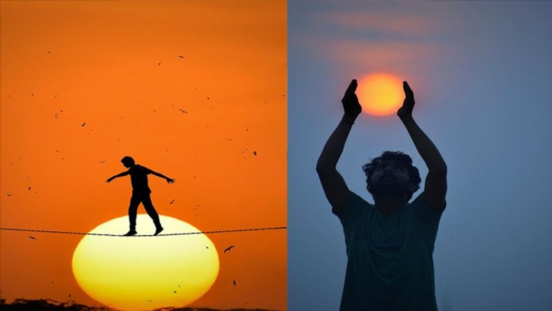 अगर आपको कला से प्यार है, तो आप भी इन खूबसूरत तस्वीरों को देखकर मंत्रमुग्ध हो जाएंगे। सूरज के साथ अठखेलियां करती ये तस्वीरें किसी और की नहीं बल्कि भारत के ही एक बेटे की है।