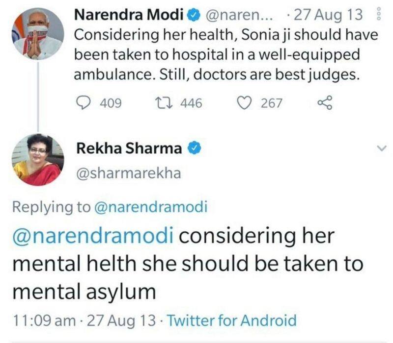 fact check on Rekha Sharma old tweets viral now