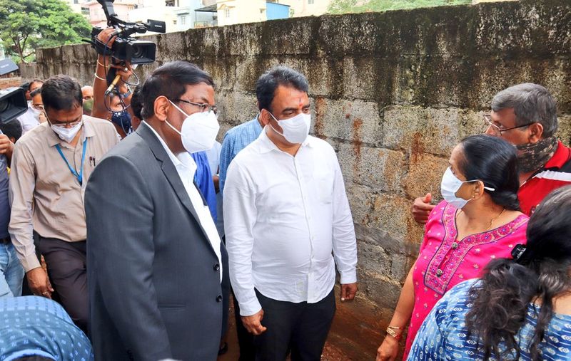 DCM CN Ashwathnarayan Visited to Rain Affected Areas in Bengaluru grg