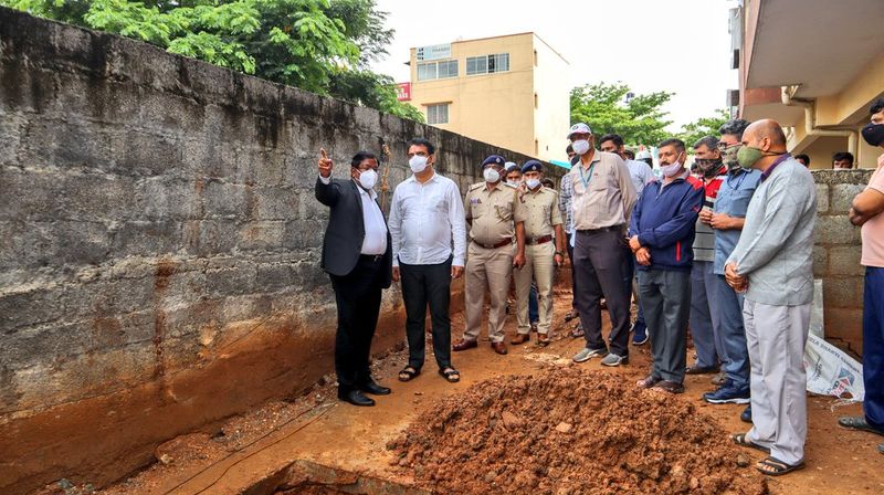 DCM CN Ashwathnarayan Visited to Rain Affected Areas in Bengaluru grg
