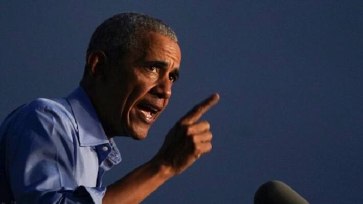 The country will not stand if Trump becomes president again, Former President Barack Obama showing aggression on the campaign trail .. !! The country will not stand if Trump becomes president again, Former President Barack Obama showing aggression on the campaign trail .. !!