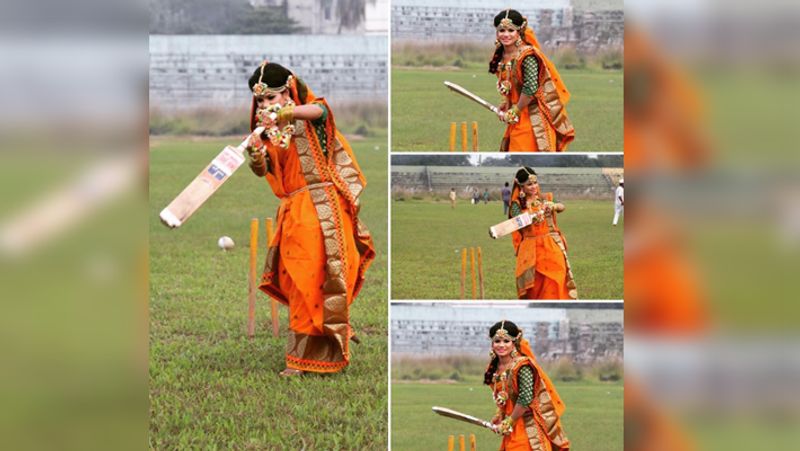 इस फोटोशूट के दौरान संजीदा कभी कवर ड्राइव लगाती नजर आई, तो कभी पुल शॉट। उनकी ये तस्वीरें सोशल मीडिया पर जमकर वायरल हो रही है।