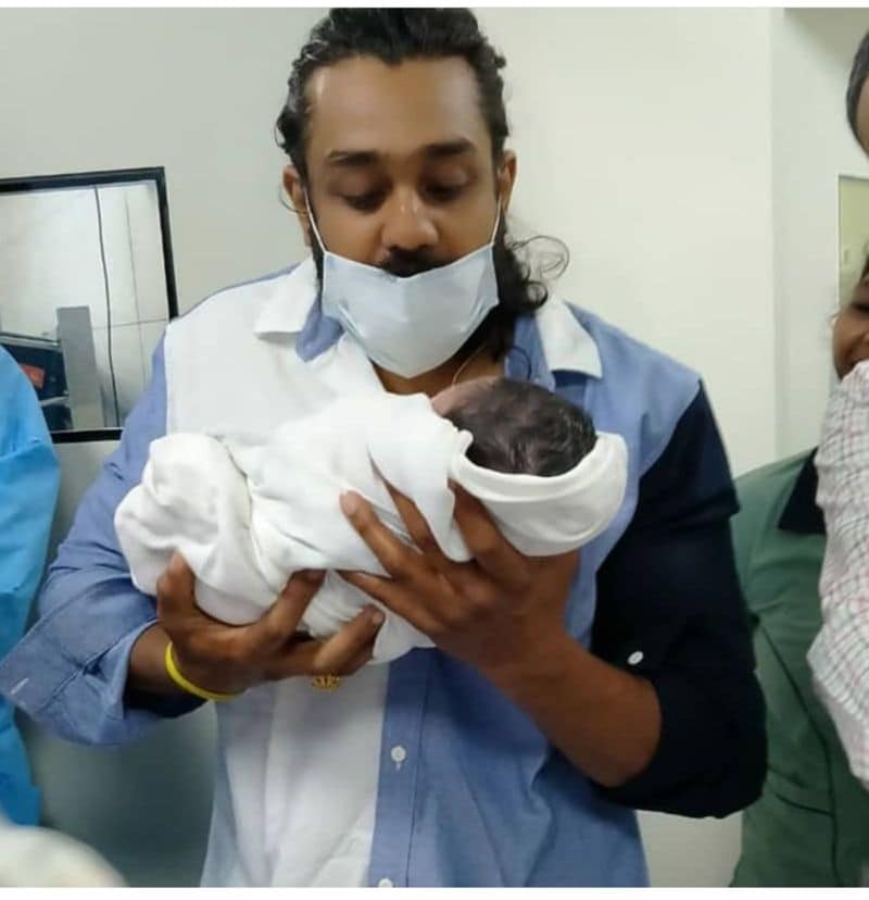 Junior Chiru in the Sarja family Meghana Raj gives birth to a baby boy -ymn