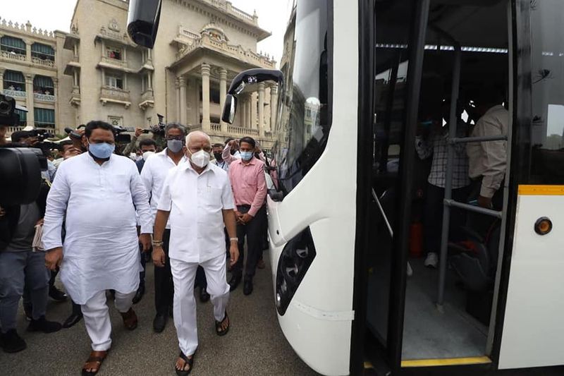 BMTC Electric bus on trial run in Bengaluru snr