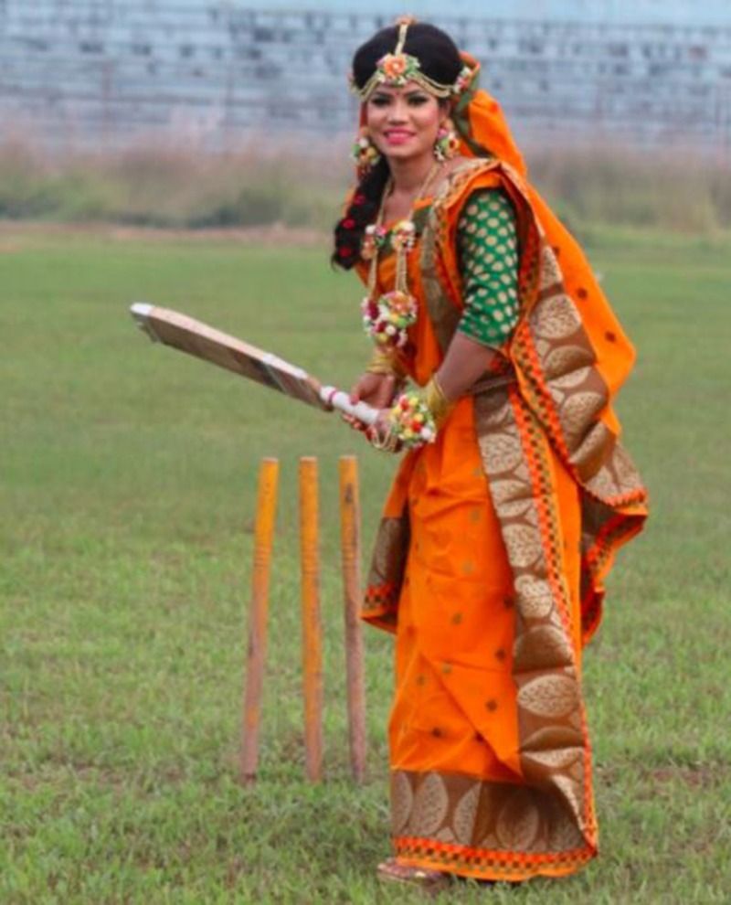 Wedding photoshoot of Bangladeshi female cricketer Sanjida Islam gone viral durig IPL 2020 spb
