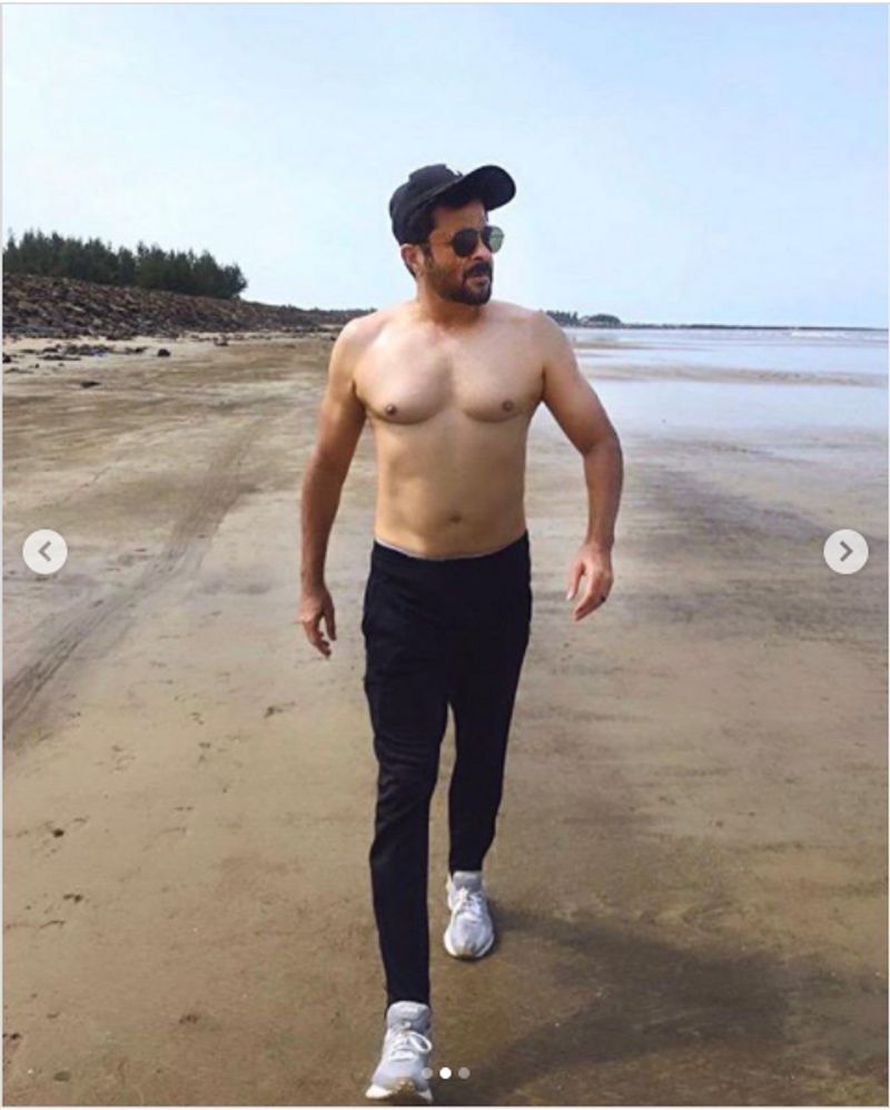 anil kapoor shirtless pic sent in instagram