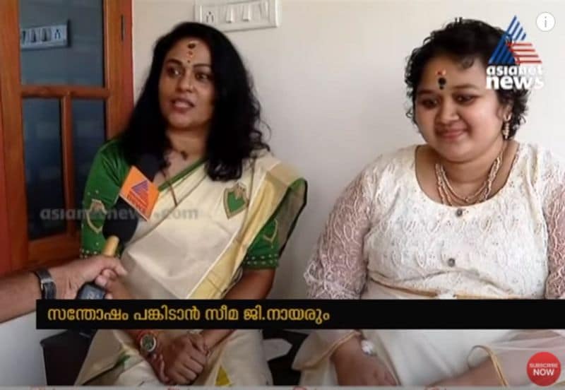 Saranya Sasi settled in her new house