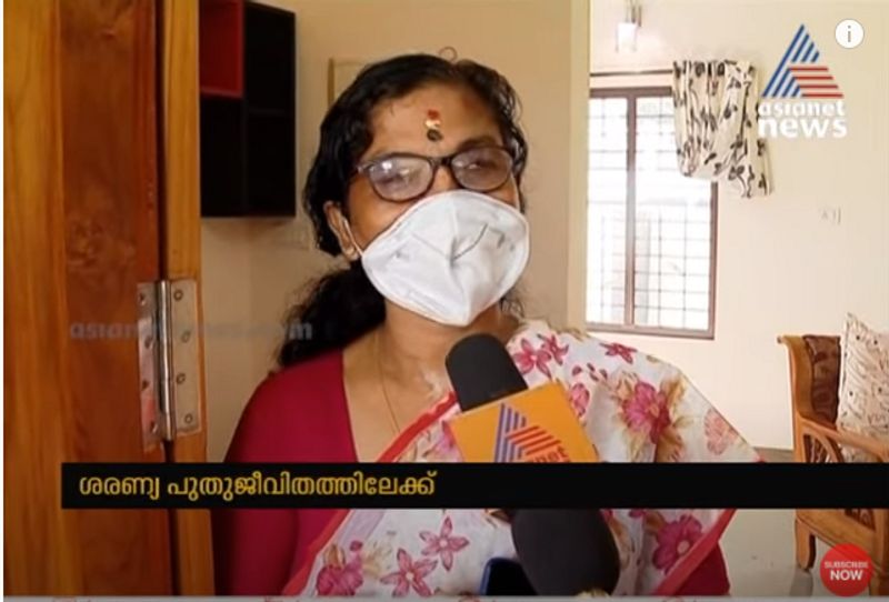 Saranya Sasi settled in her new house