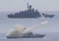 INS Prabal sinks old warship with a missile