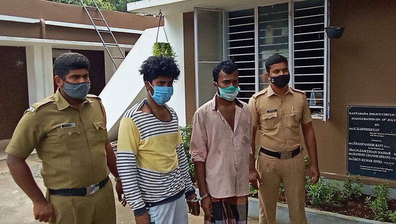 marijuana mafia attack police in thiruvananthapuram