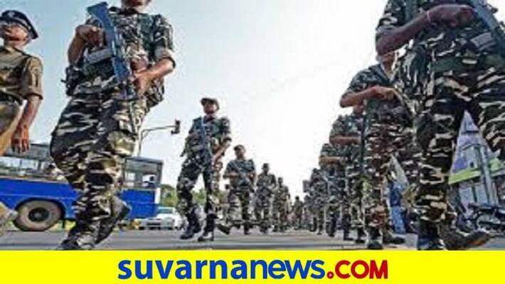 Central Paramilitary Force Deploy in RR Nagar in Bengaluru grg Central Paramilitary Force Deploy in RR Nagar in Bengaluru grg