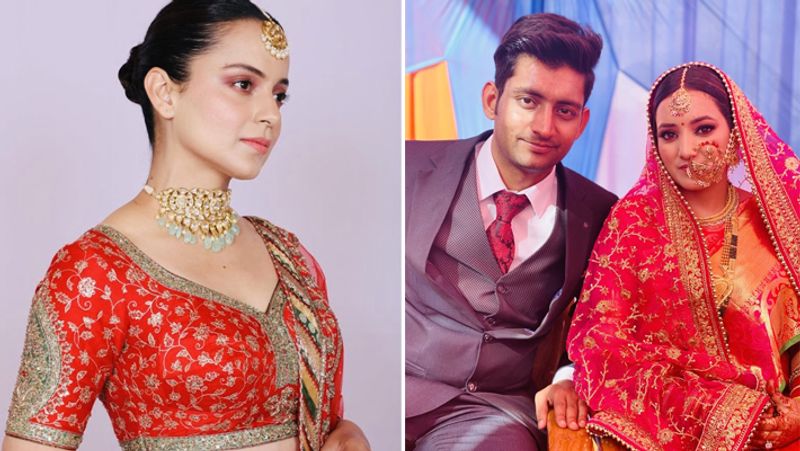 Kangana Ranaut weared expensive lehenga at brothers wedding dpl