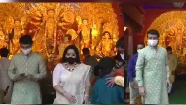 Saurabh came to Behala for worship on Mahaashtami Durga Puja 2020 RTB Saurabh came to Behala for worship on Mahaashtami Durga Puja 2020 RTB