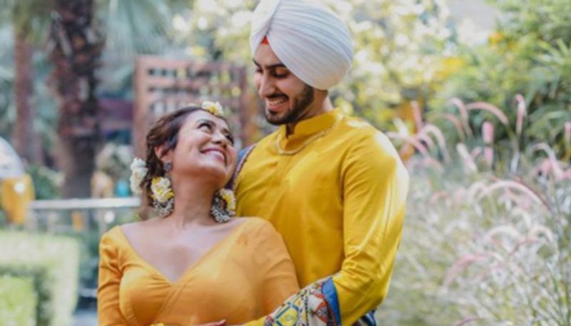 haldi ceremony photos of neha kakkar and rohanpreet singh