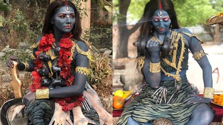 tv actress rishina kandhari take avatar of devi kaalratri in navratri photos viral on social media KPJ tv actress rishina kandhari take avatar of devi kaalratri in navratri photos viral on social media KPJ