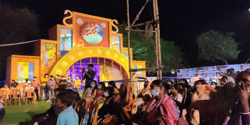 Durga Puja celebration obey the Calcutta High court Instruction at Purulia ASB