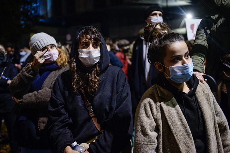 poland abortion law protest images