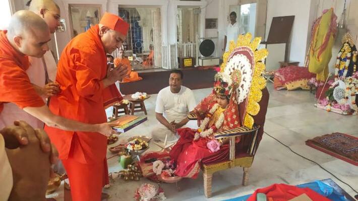 After Covid test then Kumari worship start at Jairambati ASB After Covid test then Kumari worship start at Jairambati ASB