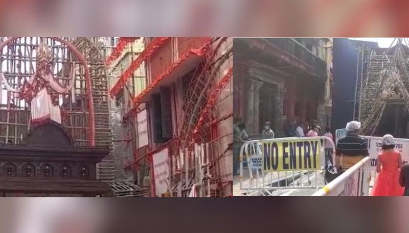 Visitors go out to see the best Durga pujo in Kolkata RTB
