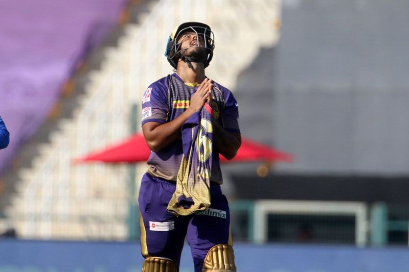 IPL2020 Nitish Rana displayed KKR jersey with Surinder after scoring fifty