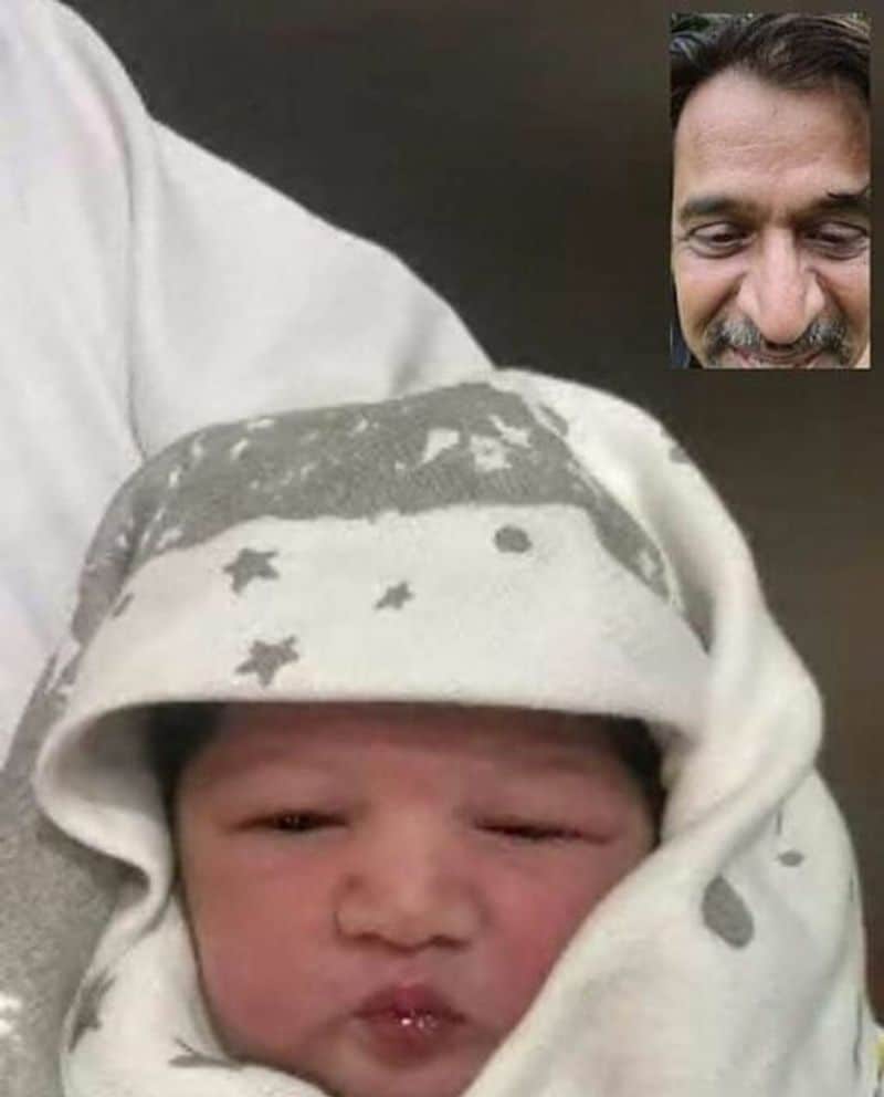 arjun sarja shear chiranjeevi sarja baby photos