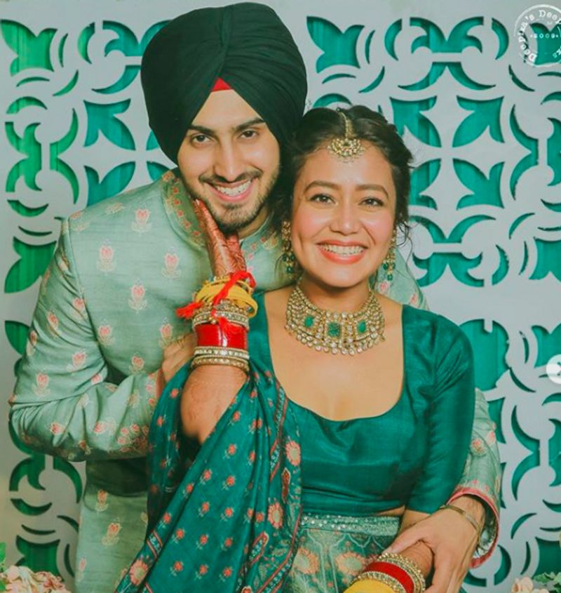Neha Kakkar and Rohanpreet Singhs wedding look will remind you of Virushka dpl
